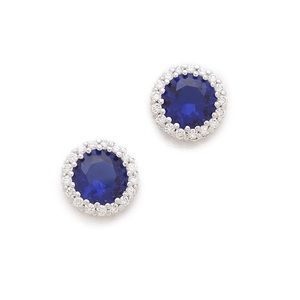 Kenneth Jay Lane Faceted Pave Earrings